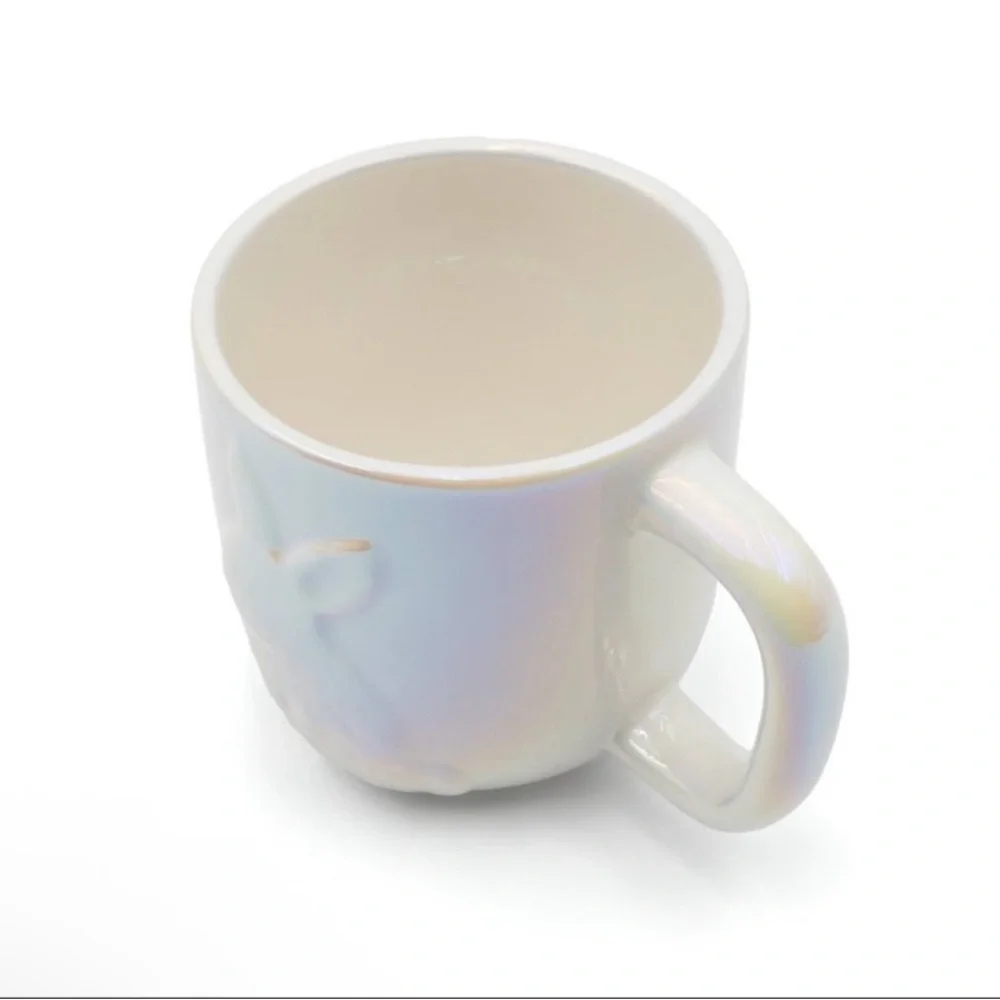 3 for $15 SALE Target Bullseye Easter Bunny Coffee or Tea Mug, white iridescent